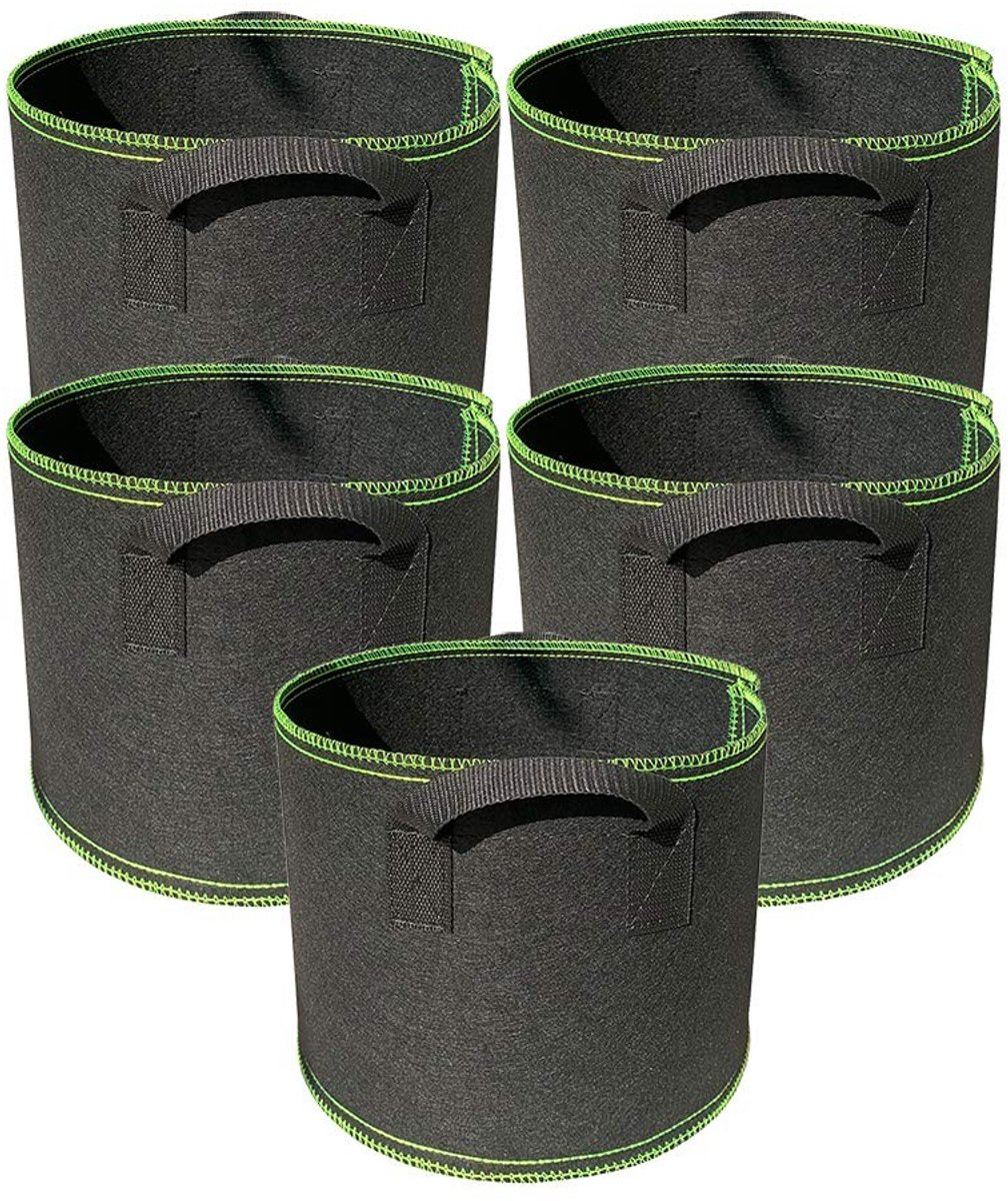 Omgoods - 5-Pack Heavy Duty Groentassen voor Binnen en Buiten