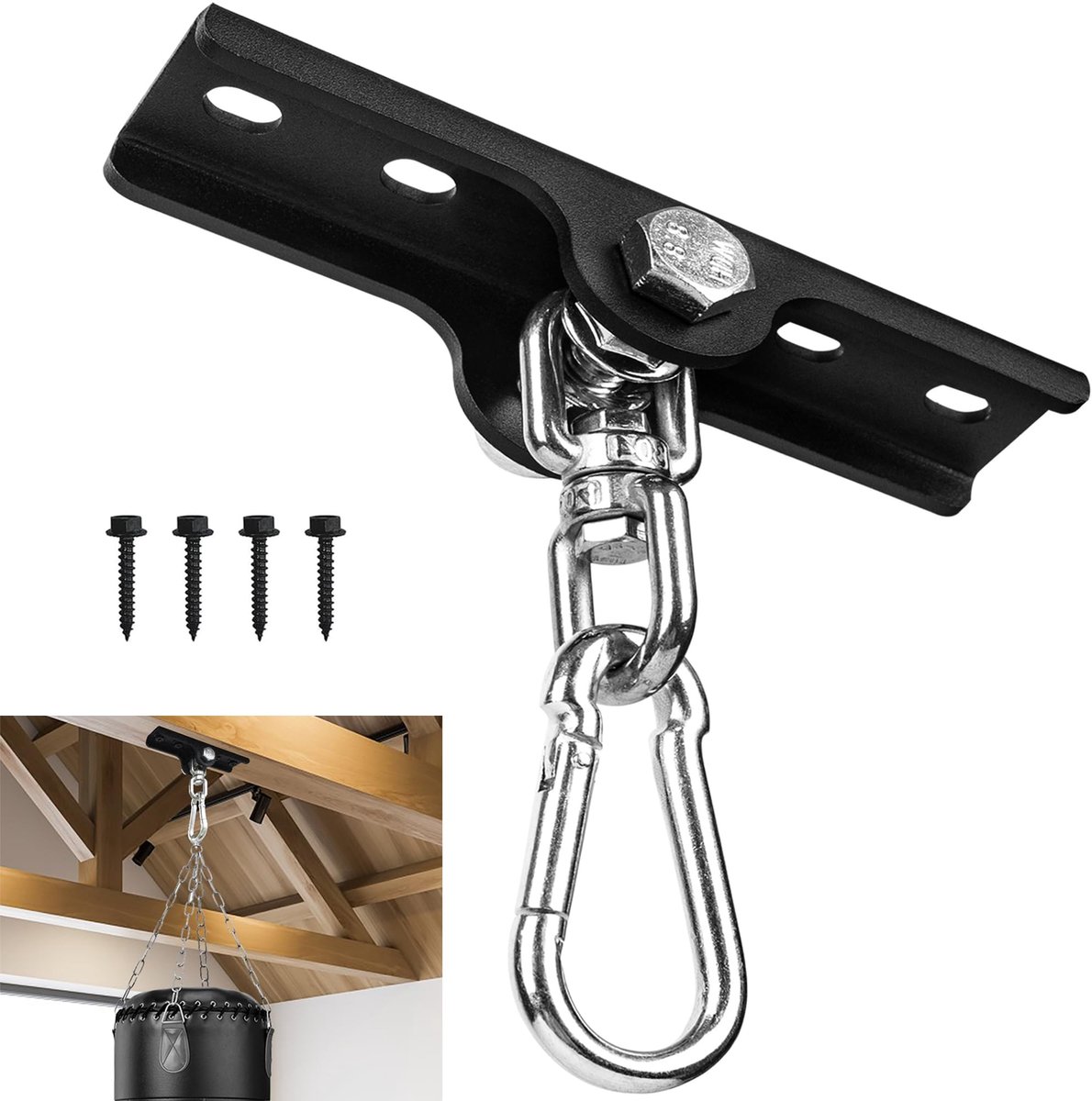 Omgoods - Heavy Duty Hanghaken - Hammock en Punching Bag Bevestigingsset