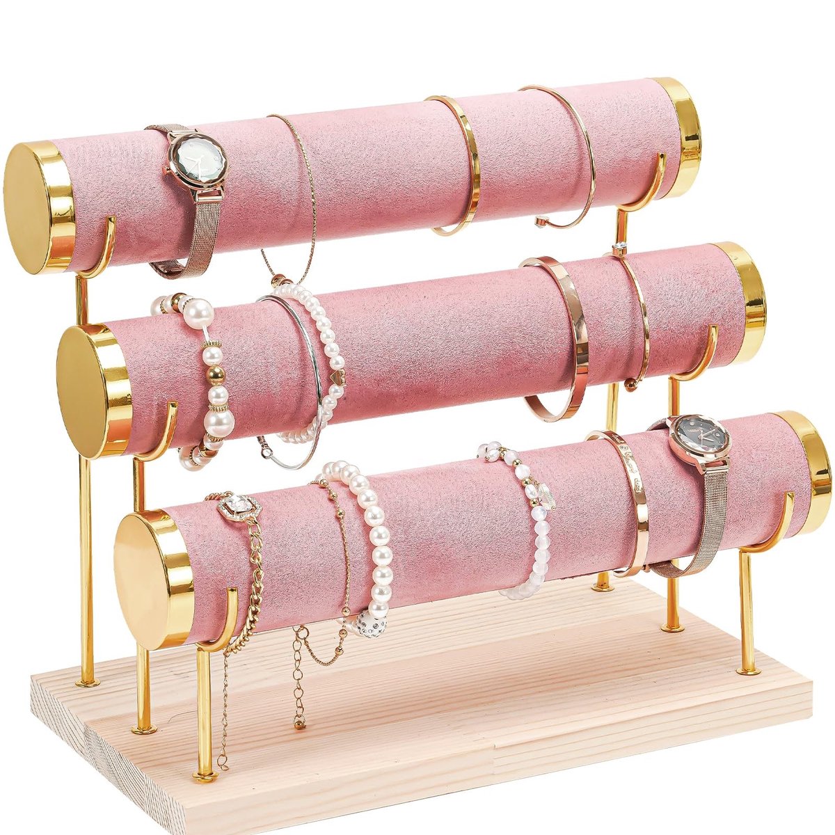 Omgoods - T-Vormige Armbandhouder met 4 Verstelbare Armen