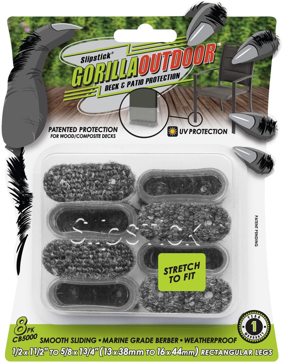 Omgoods- Meubelvoeten Weerbestendig - Meubelglijders Teflon - Meubelglijders met Schroef - Tuinmeubilair Sliders - Medium Rechthoekige Benen - Duurzaam en Veilig