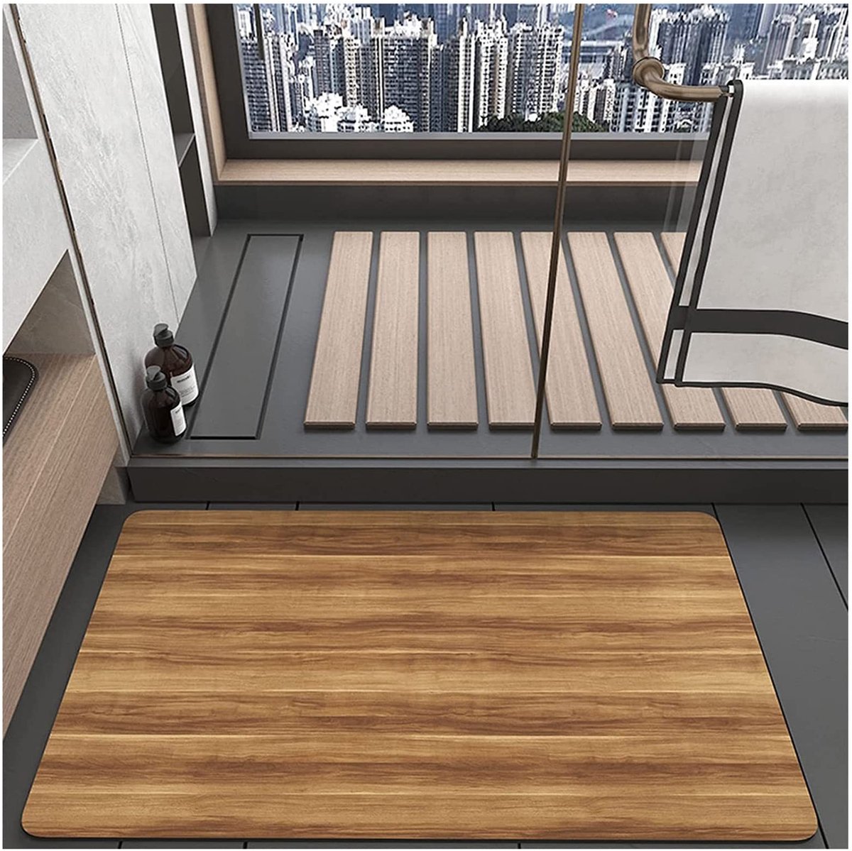 Omgoods - Diatomiet Badmat 40 x 60 cm, Super Absorberend en Antislip