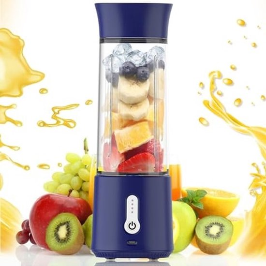 Omgoods - Draagbare Blender met 6 RVS Bladen en 500ml Capaciteit — afbeelding 2