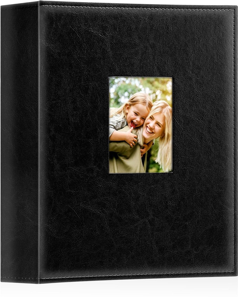 Omgoods - Grote Lederen Fotoalbum voor 400 Foto's
