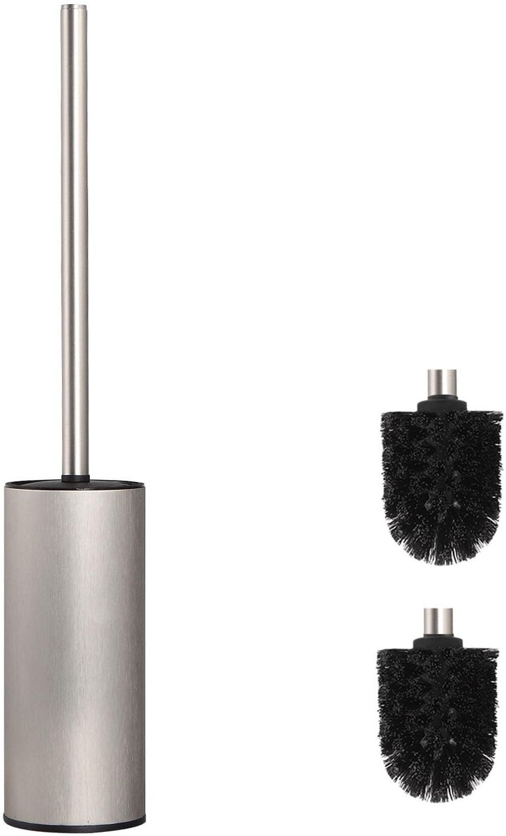 Omgoods - Toileborstel met Houder - en Brush Nickel Design