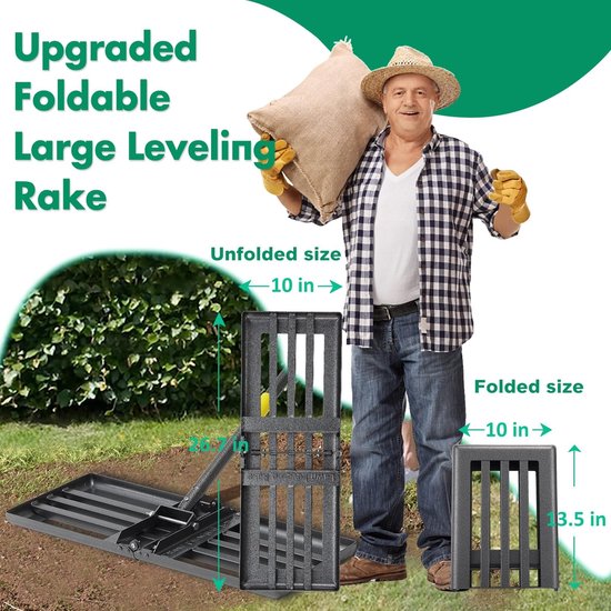 Omgoods - Metaal Gronddoek Rake voor Tuin en Golfvelden — afbeelding 5