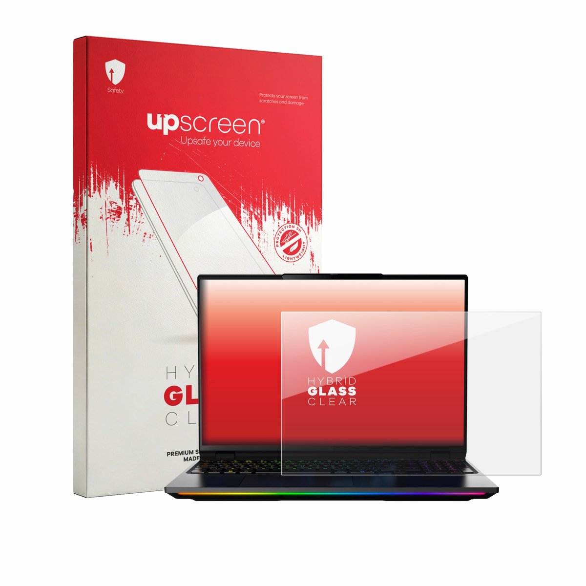 upscreen - Screenprotector voor MEDION Erazer Beast 16 X15 - Folie Beschermfolie Beschermglas transparant