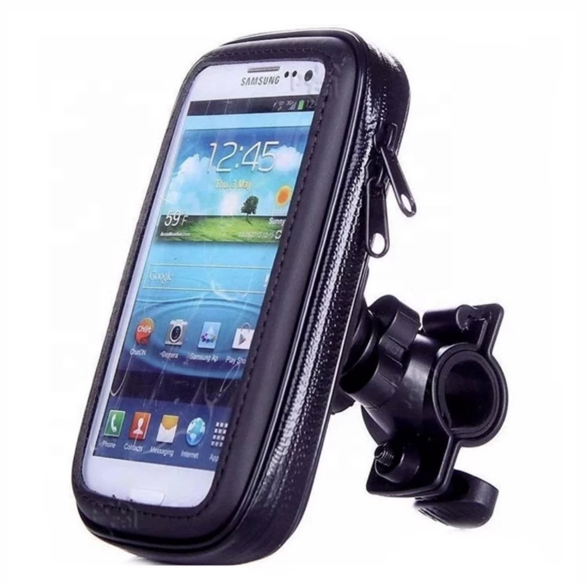Waterdichte Fietshouder - Bike Mount Weather Resistant, Fiets Motorfiets Telefoon Houder Waterdicht Fiets Phone Case Bag - Fietshouder Voor All Smart Phone STAND van 4.0 tot 4.7 inc