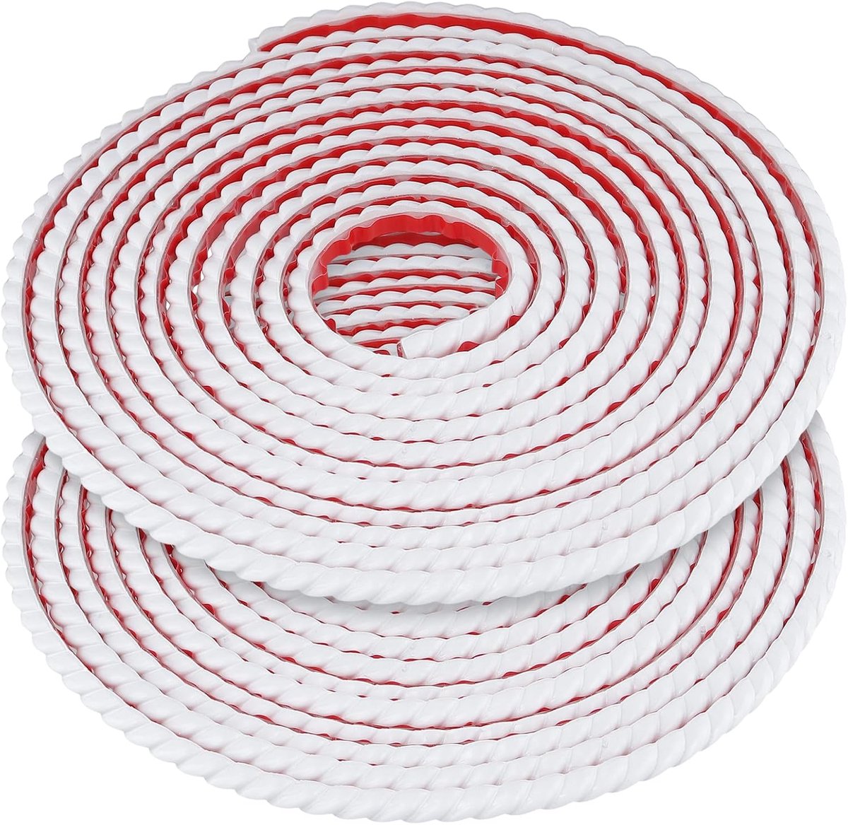 SnelShoppen - Peel and Stick Wandbekleding Set van 2, 5 m x 10 mm, Zelfklevende Plafondlijst, Decoratieve Strepen, Wandtrim voor Wand- en Plafonddecor
