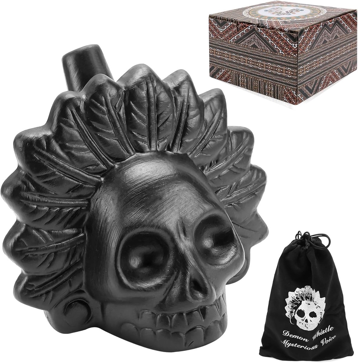Aztec Death Whistle, Authentic Human sounding scream, Aztec Death whistle, Screaming Aztec War Whistle, Real Screaming - ShopVlot