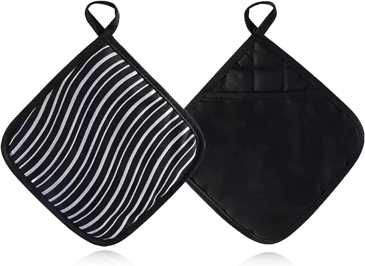 Pannenlappen katoen 20 x 20 cm - hittebestendig - wasbaar - antislip voor ovengebruik - ShopVlot