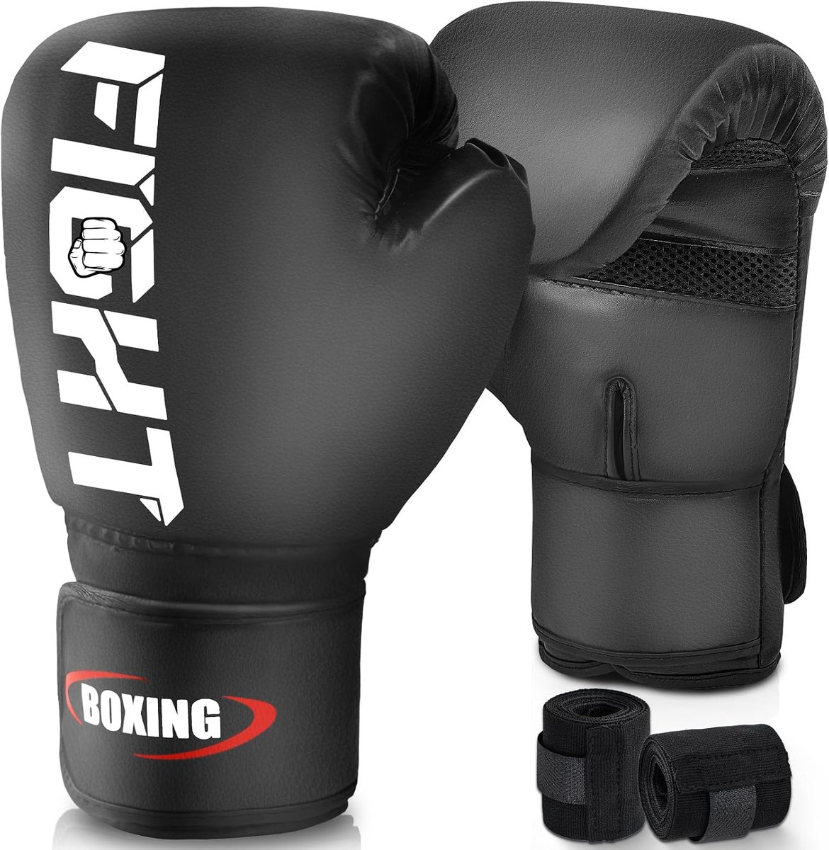 SnelShoppen - MMA Handschoenen Sparring Grappling, Bokshandschoenen voor Volwassenen, Verstelbare Polsondersteuning, voor Muay Thai Kickboksen Sparrin