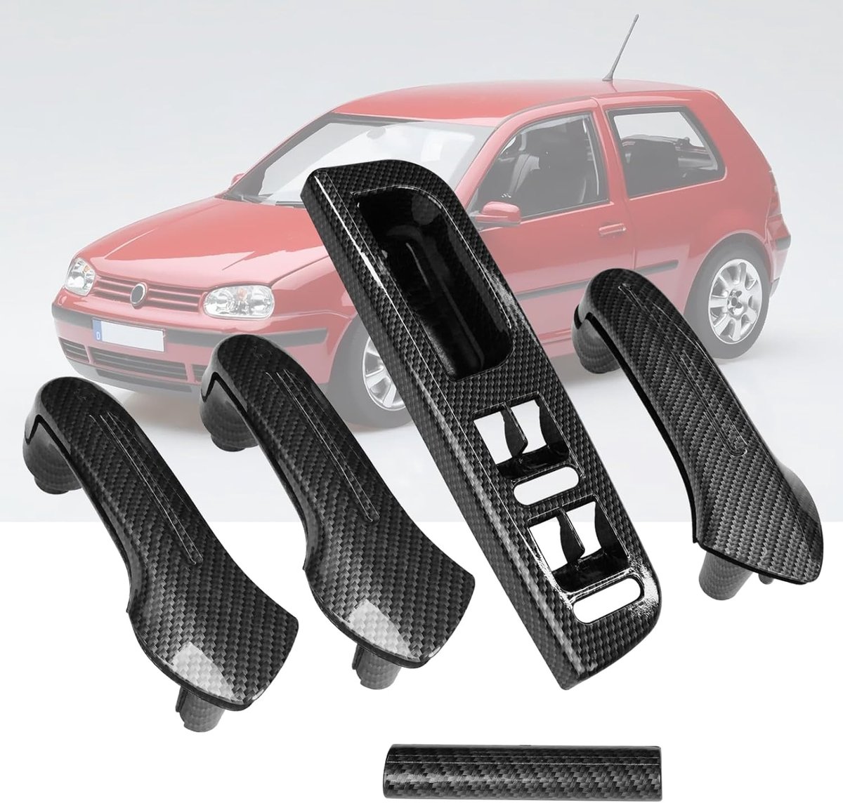 TTCR-II Pack of 5 Compatible with VW Bora Variant Golf IV Right Door Handle + Door Handle Left Passat B5 / Golf MK4 - ShopVlot