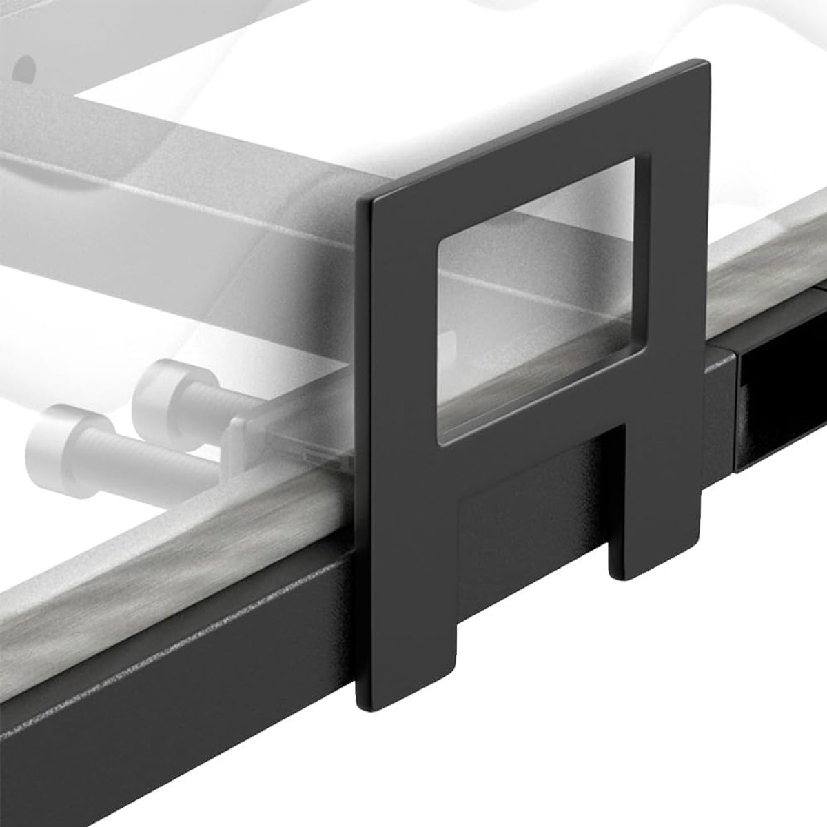 SnelShoppen - 6 Stuks Matrashouders Bed Frame, Anti-Slip Matrashouder voor Metaal Bedframe, Geen Boren, Zwart, Verstelbaar, Verbeterde Stabiliteit