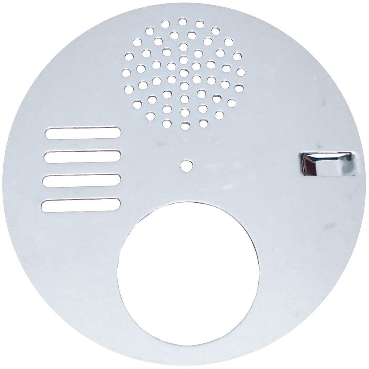 Bijenkorf Ingangspoort - Ventilatie Schijf - Imkeren Beheer - Roestvrijstaal - 12.5 cm - Zilver