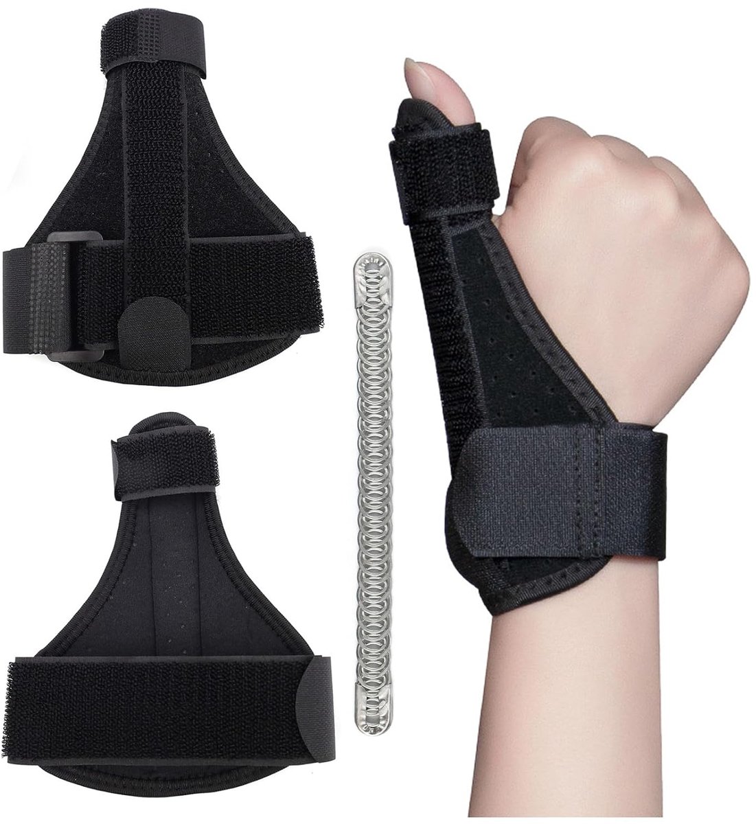Thumbsplint voor duim - met 2 ondersteuningsstangen - schokabsorberend - ideaal voor revalidatie - ShopVlot