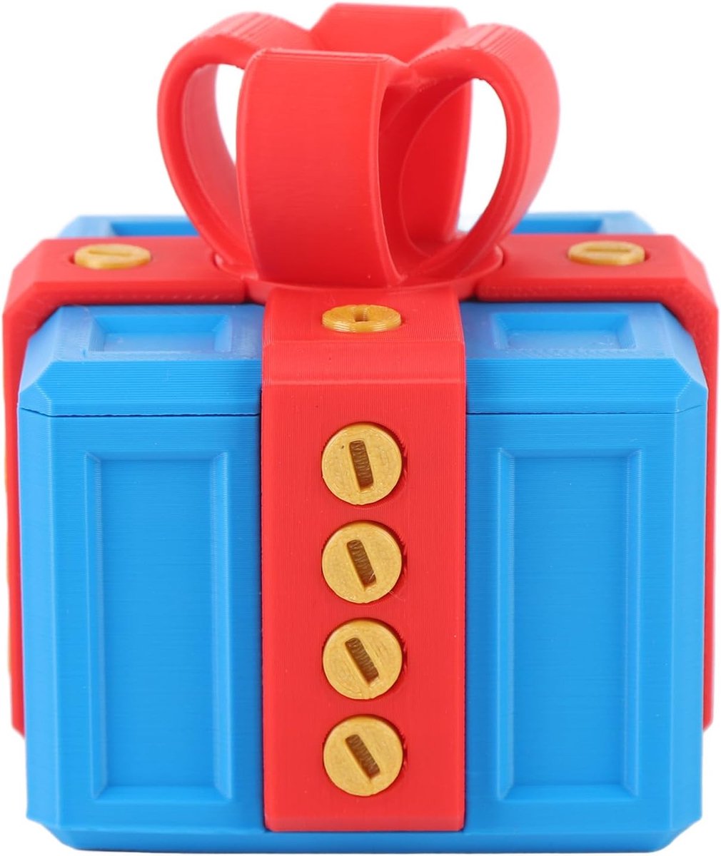 SnelShoppen - Grappige 3D-geprinte Vervelende Geschenkdoos met Schroeven, Multifunctionele Opslagcontainer voor Speelgoed, Kantoorbenodigdheden, Cadea