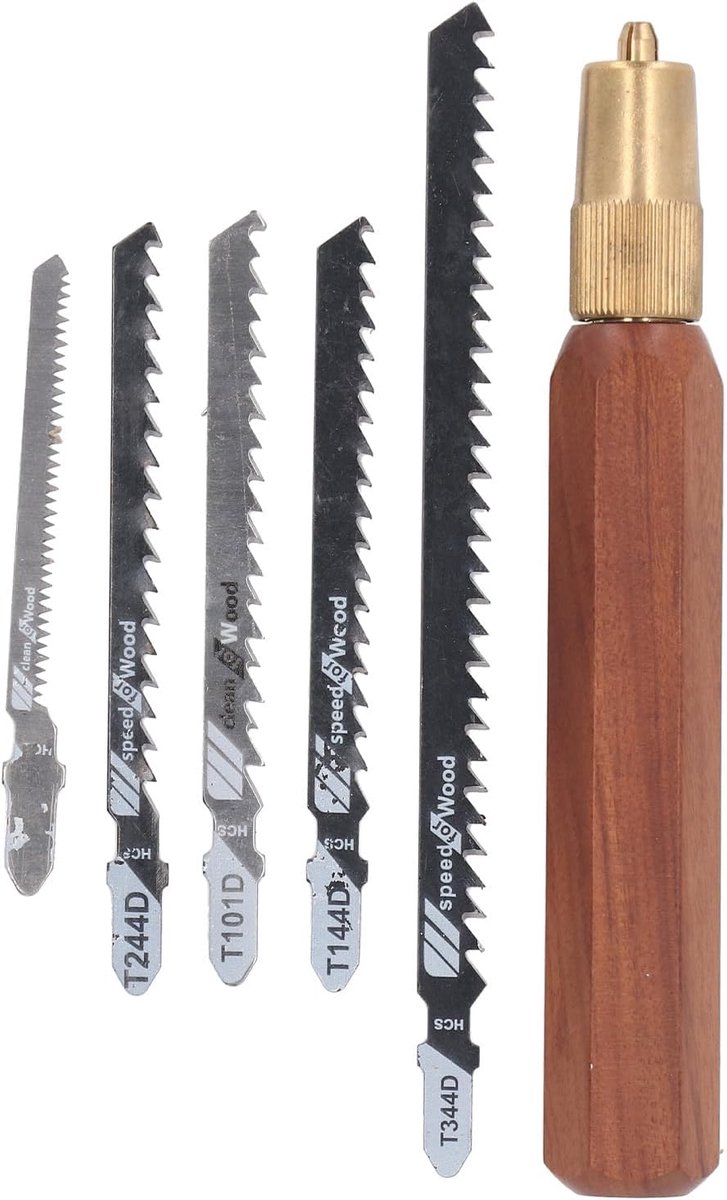SnelShoppen - Multi Blades Japanse Handzaag, Droogbouwzaag met Handvat, Snelle Wisselblad Hacksaw voor Hout, Plastic en Droogbouw met 5 Bladen