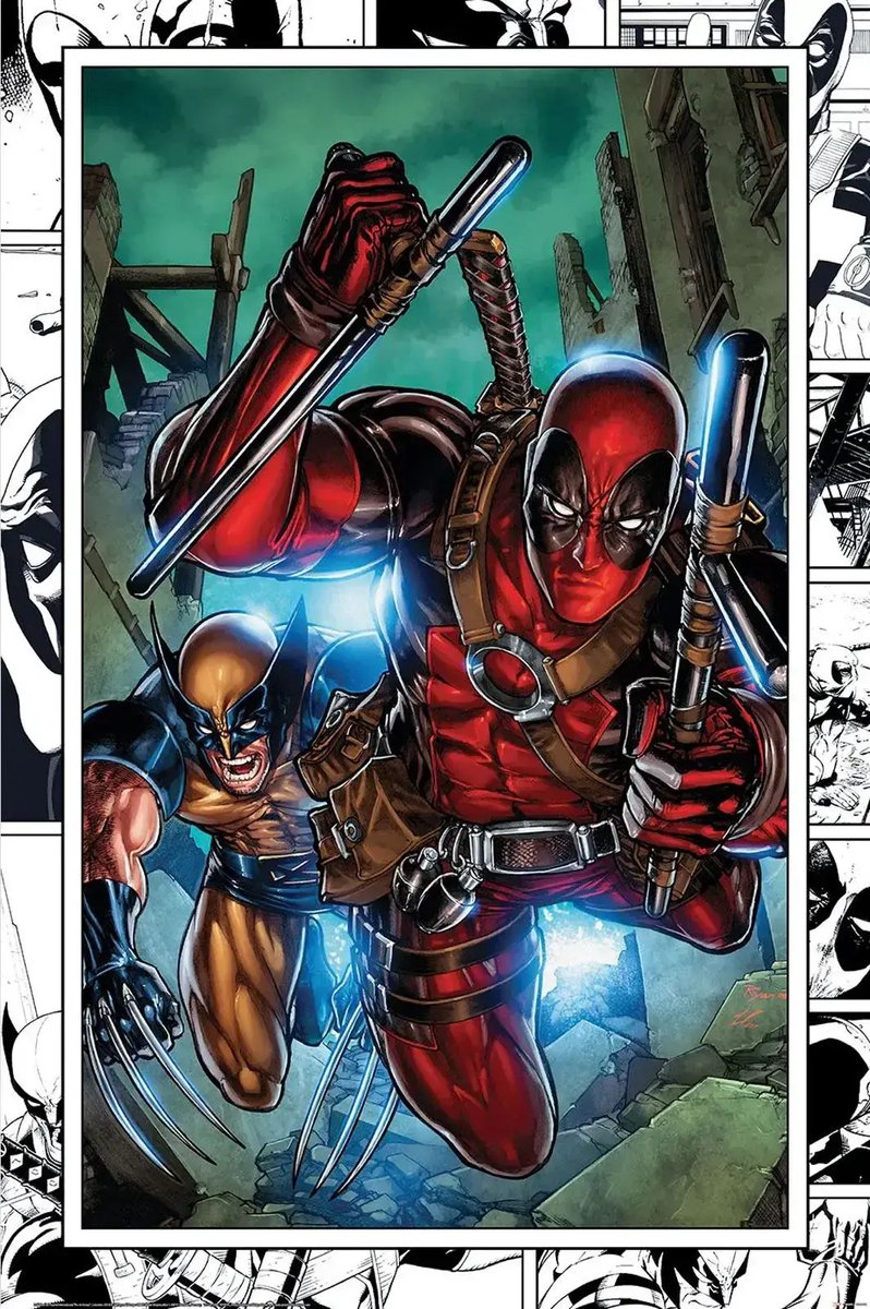 DC Comics Marvel Comics Wolverine En Deadpool - Maxi Poster - 61 x 96.5 cm Multi color