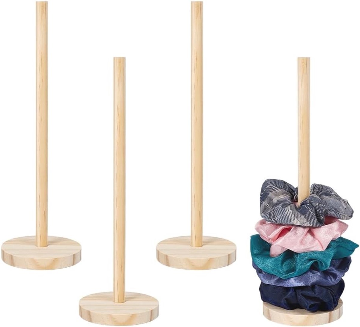 Omgoods - Houten Scrunchie Houder - Haar Tie Organizer voor Vrouwen