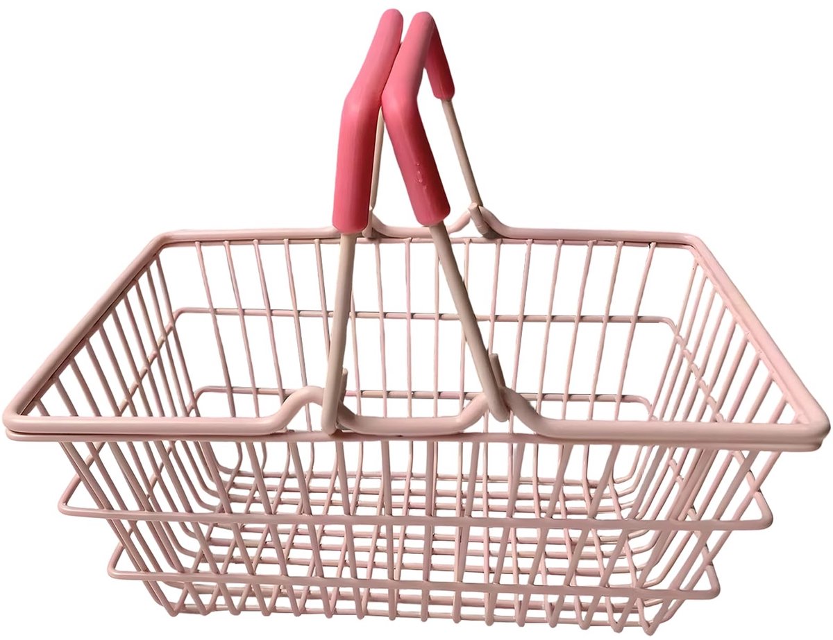 Omgoods - Draagbare Roze Opbergmand voor Bureau en Boodschappen