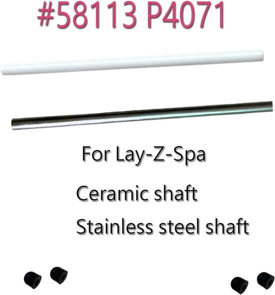 Pomp Impeller Schacht - Reparatieset - Bubbelbad Onderhoud - Dubbele Materiaal Set - 2 Stuks - Zilver Wit — afbeelding 3