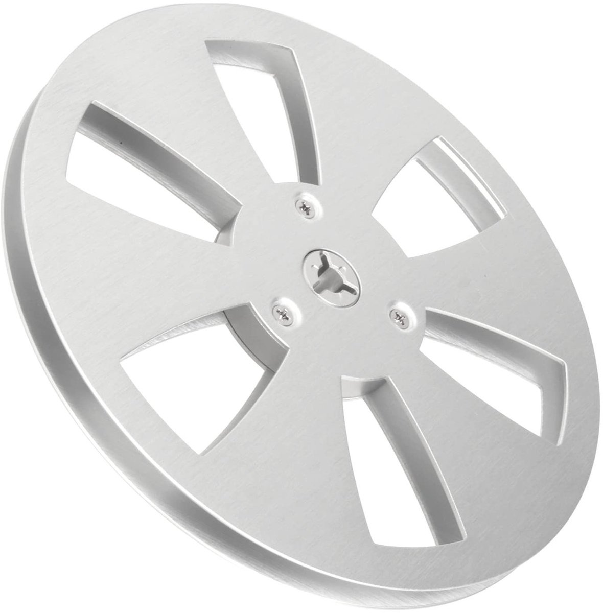Omgoods - 7 Inch Aluminium 6 Gat Lege Spoel voor Reel to Tape Units - Universeel Gebruik - Zilver