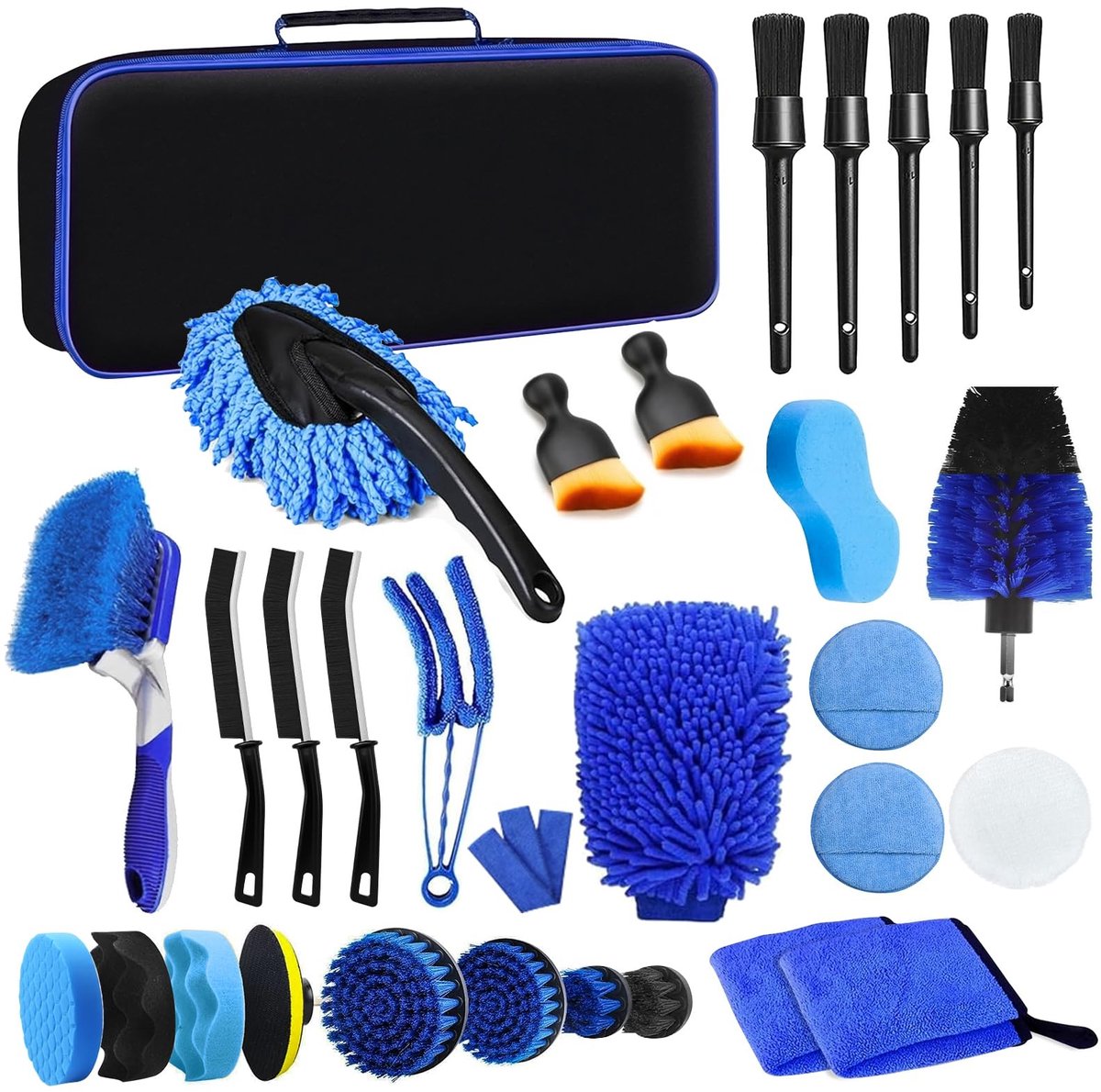 Omgoods - Complete Auto Cleaning Kit met 31 Onderdelen voor Binnen en Buiten