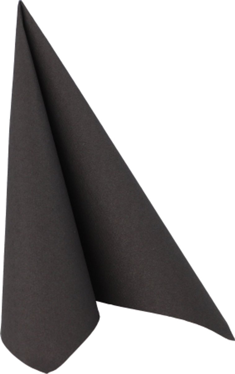 50 Servetten ROYAL Collection 1/4 vouw 40 cm x 40 cm diep zwart