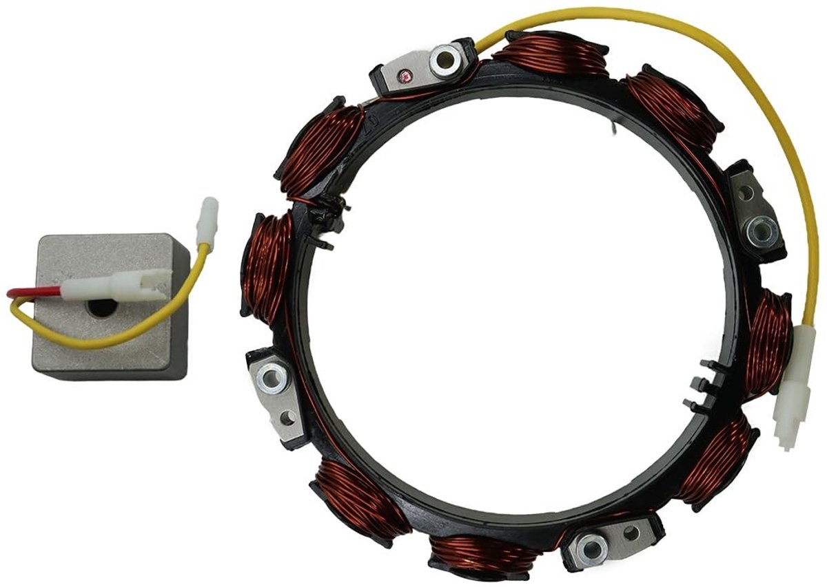 Omgoods - Driecirkel Dynamo met Spanningsregelaar voor Grasmaaiers