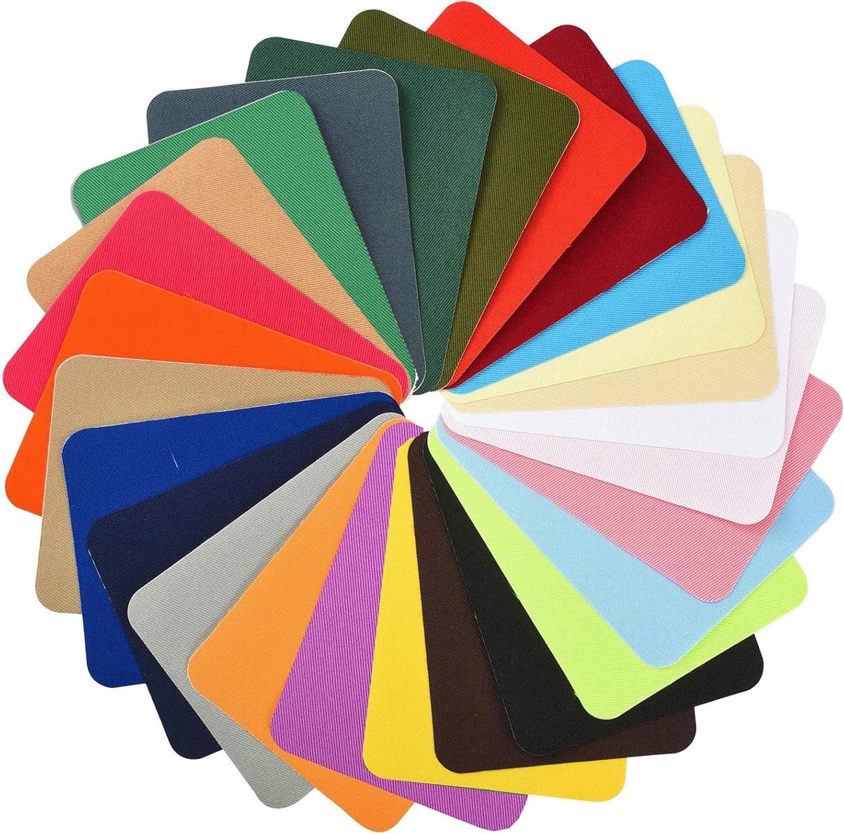 Stof Reparatiedoekjes - Opstrijkbare Patches - Kleding Repareren - Zelfklevend - 12.5 x 9.5 cm - Meerdere kleuren