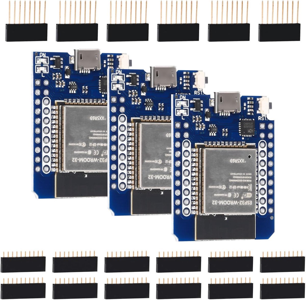 3 stuks ESP32 MINI ESP32 NodeMCU WiFi Bluetooth module ontwikkelingsbord compatibel met Arduino Micro USB