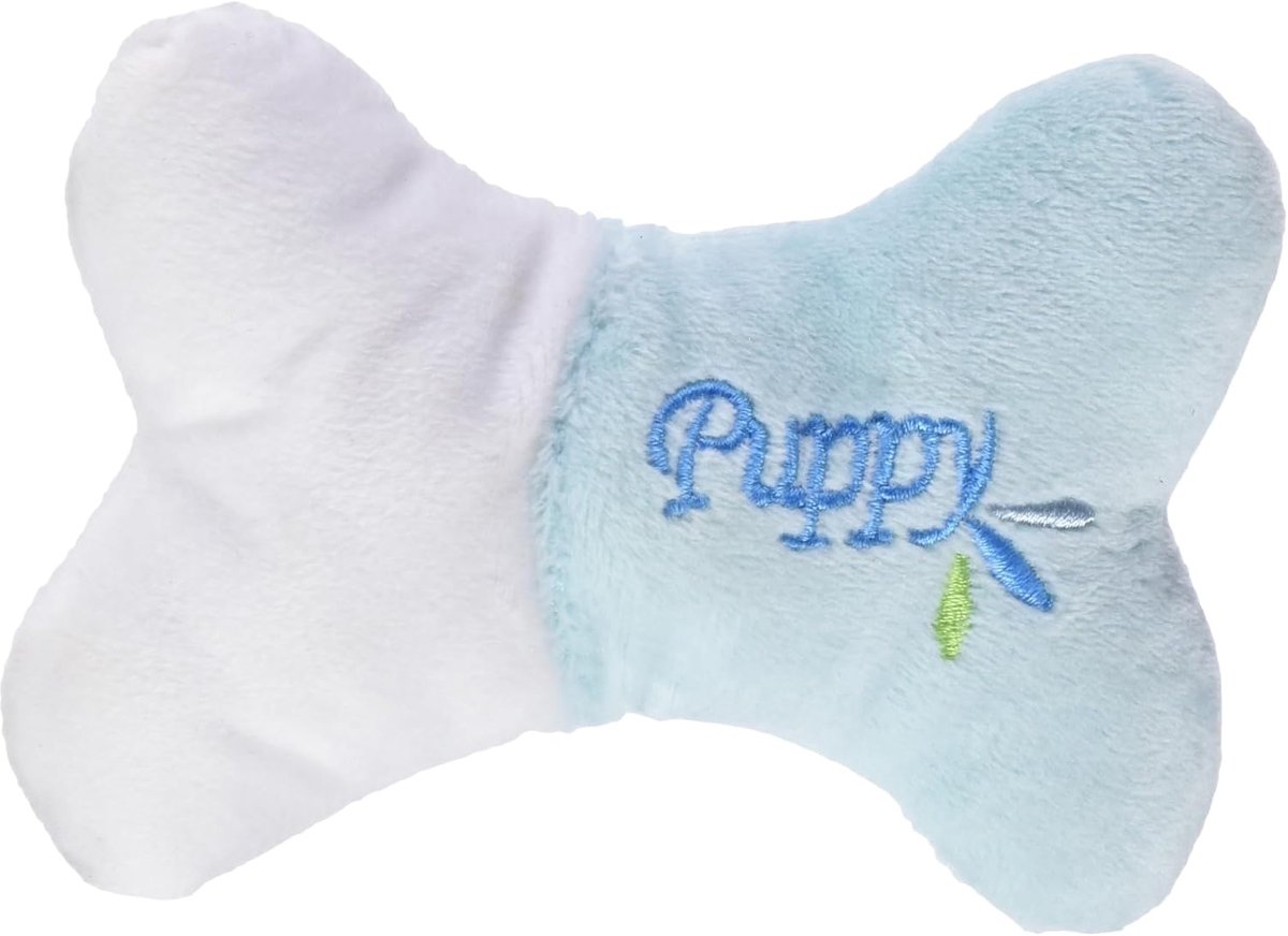 Pluche puppy speelgoed mini botten L: 13 cm B: 9 cm op kleur gesorteerd