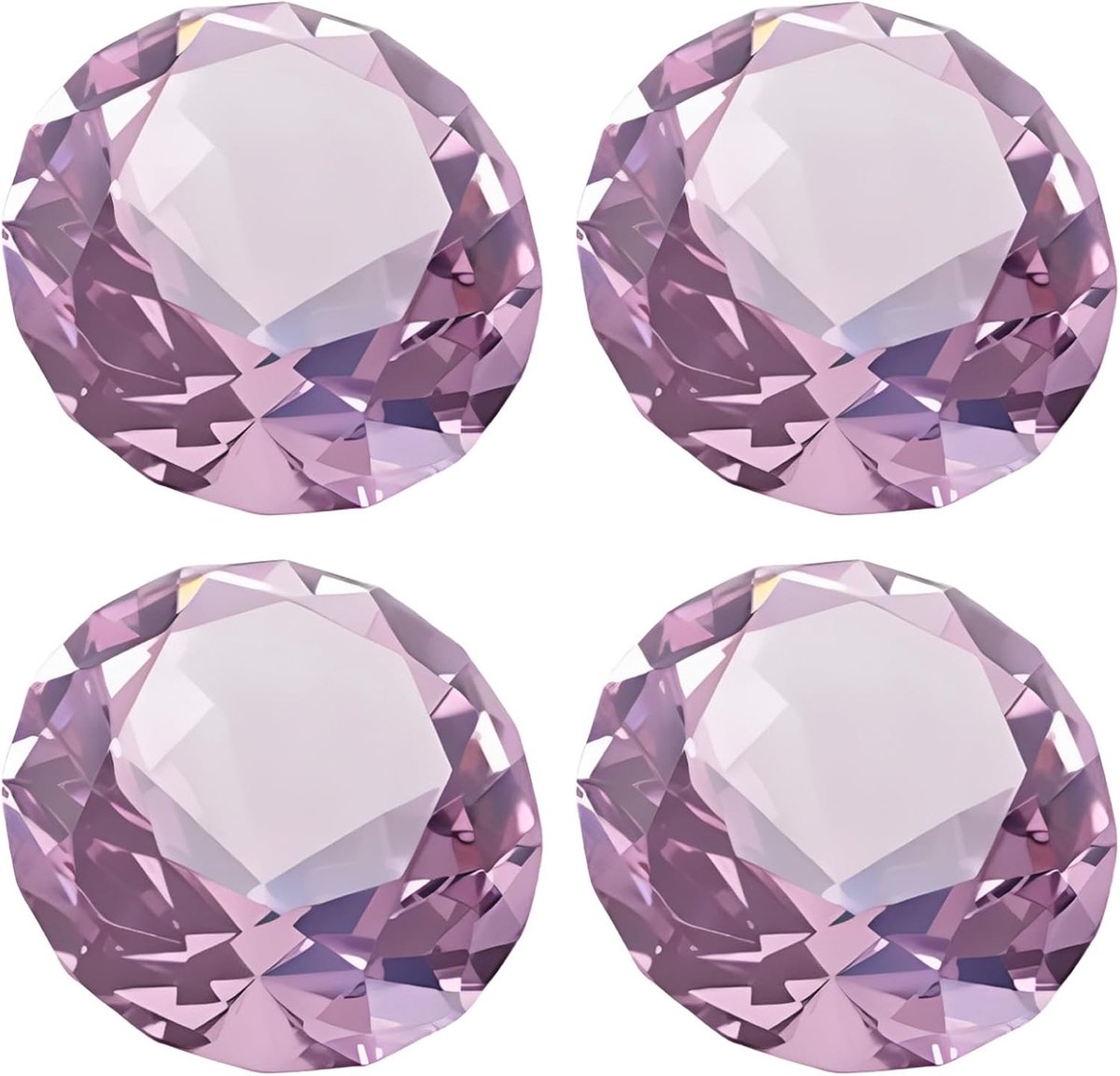 40mm Roze Crystal Diamond, Roze Kristallen Diamant, Crystal Diamond-Decoraties, voor Huwelijksdecoratie, Feestdecoratie, Showcase-Decoratie