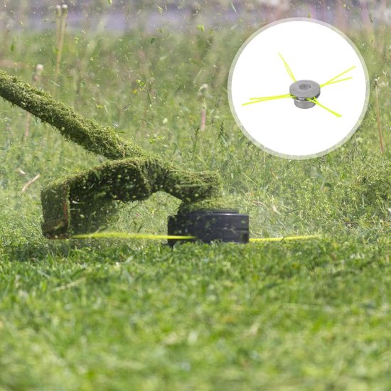 draadkop grastrimmer, universele grastrimmerkop, aluminium draadkop, dubbele draadspoel, dient voor het vervangen van de spoel van grasmaaieronderdelen, voor bosmaaier, tuin, gazon, terras — afbeelding 5