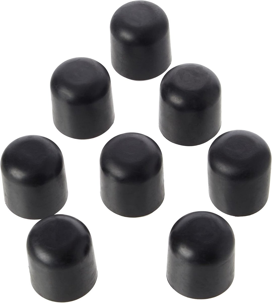 BH00400 Stoelhoes ter bescherming van de vloer, 25 mm, zwart/wit, 8 stuks