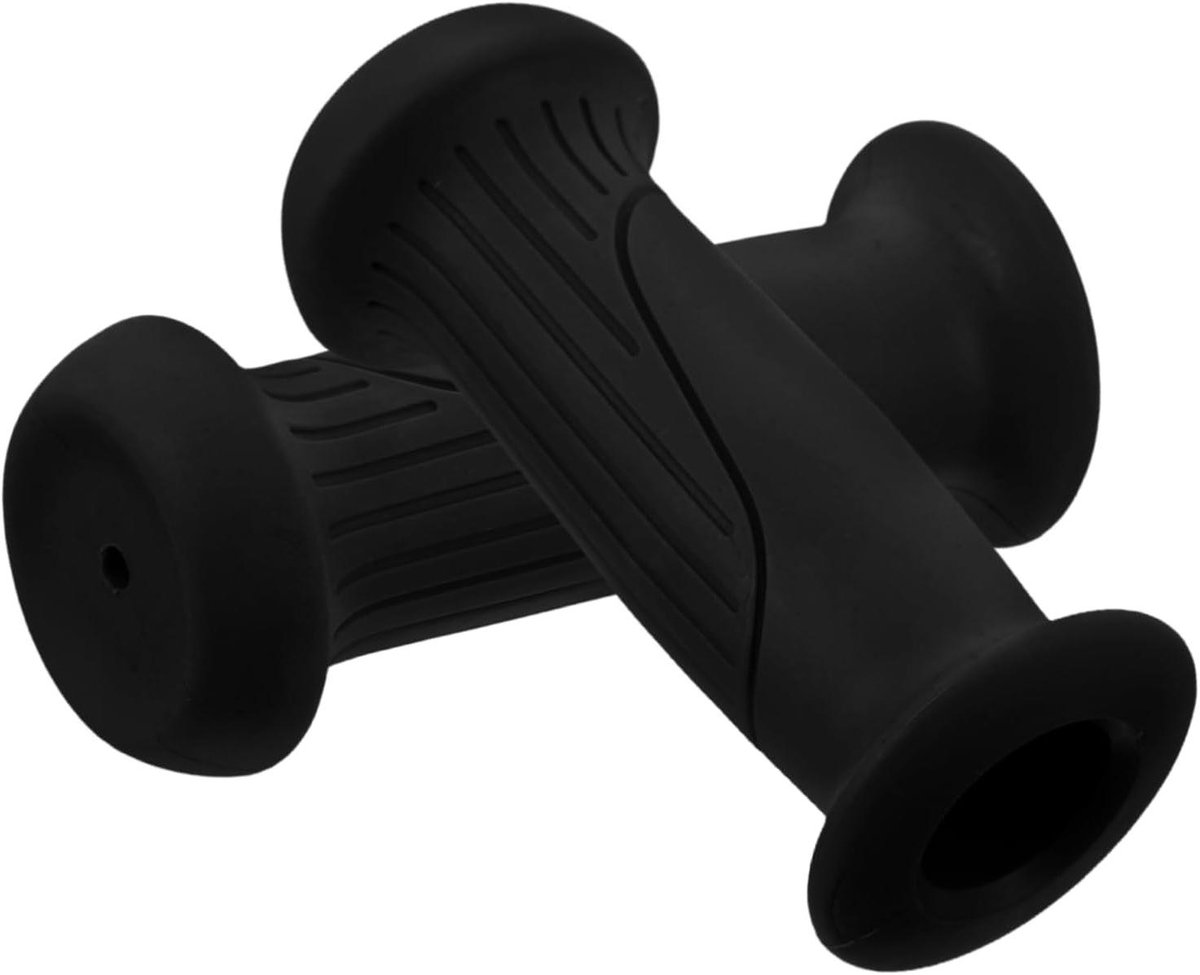 Kinder Fiets Handvatten - Stuur Handvatten Kinderen - Veilig Fietsen - Antislip en Schokabsorberend - 9x4x4 cm - Zwart