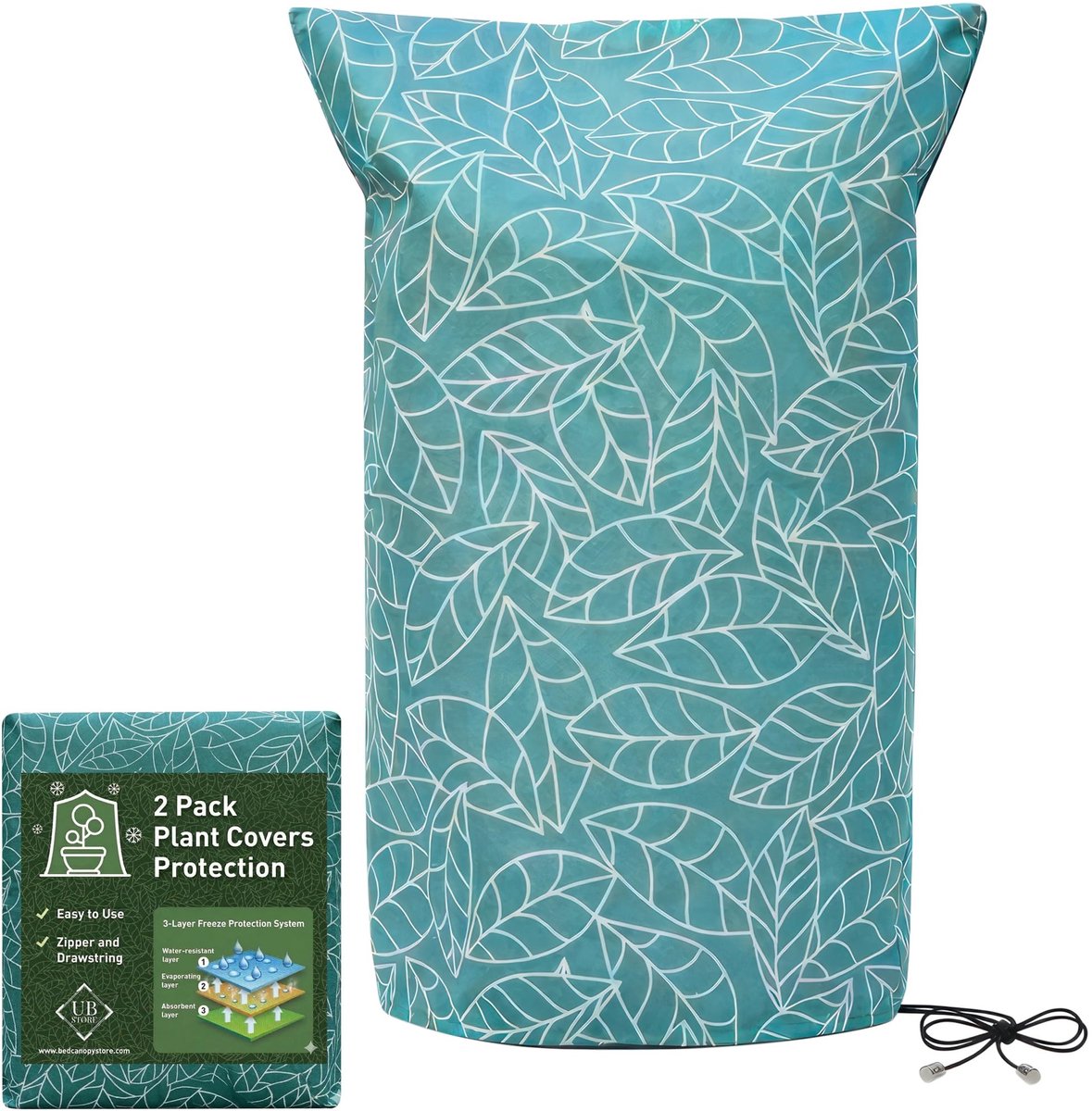 Omgoods - Set van 2 Winterhoezen voor Planten 150x130cm