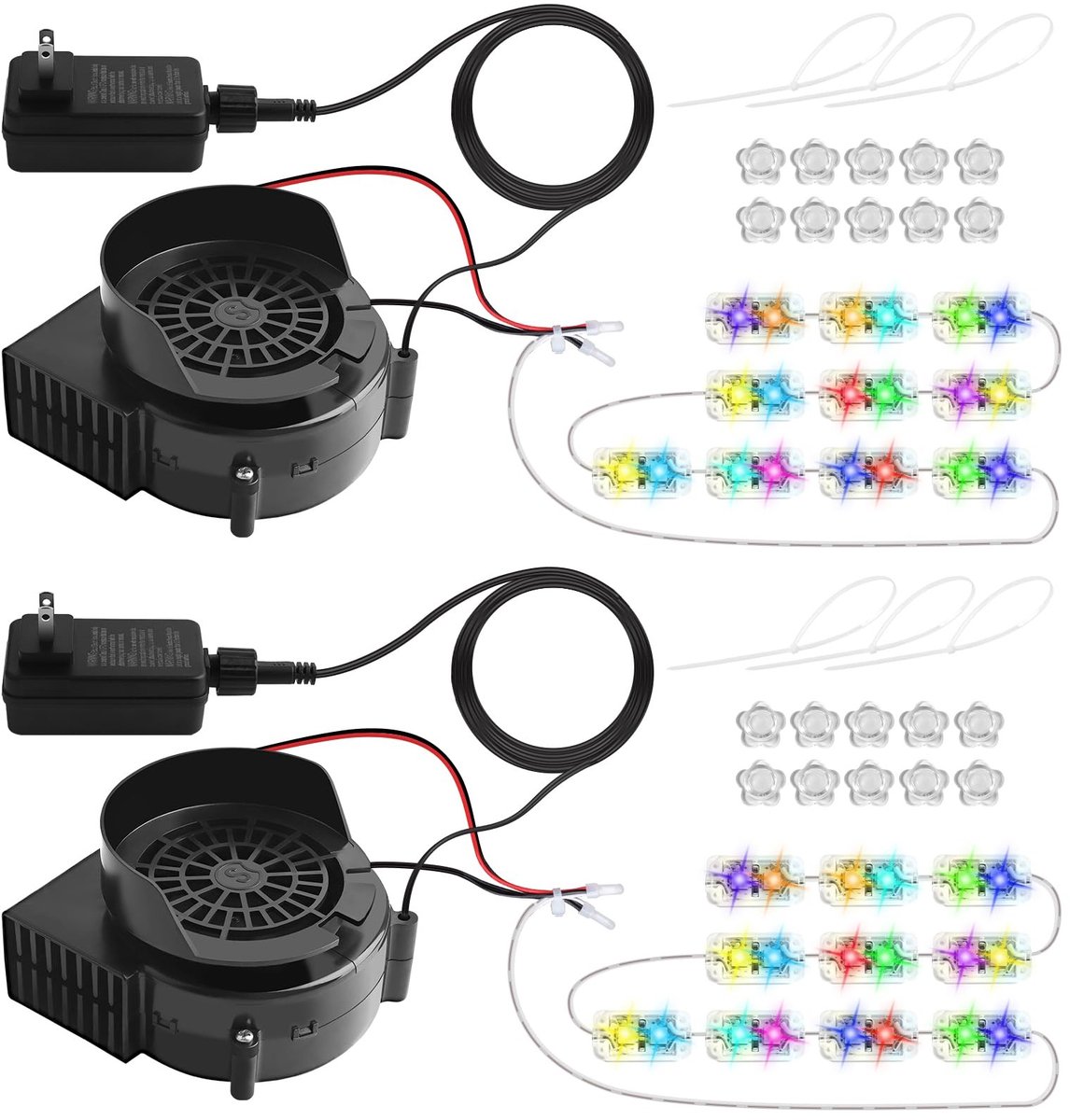 Omgoods - Vervangende Luchtblazer met LED Verlichting voor Decoraties