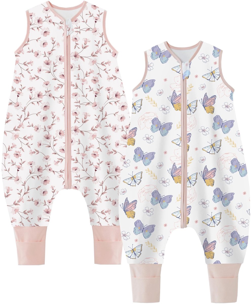 Omgoods - Zomerse Slaapzak voor Baby's met Voeten van 100% Katoen