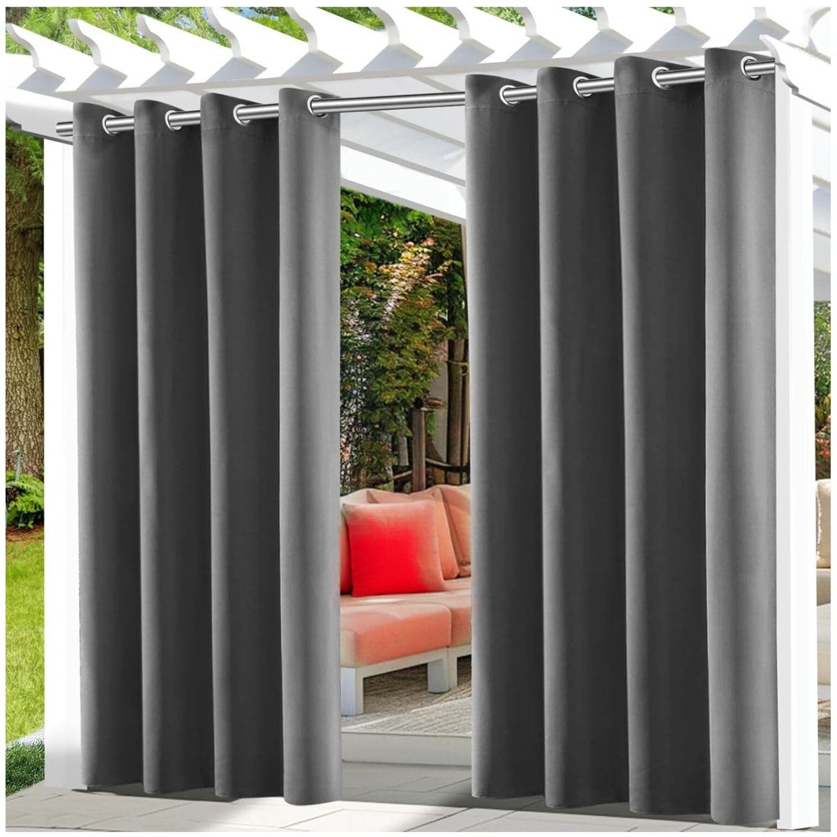 Omgoods - Waterdichte Terrasgordijnen voor Pergola en Terras