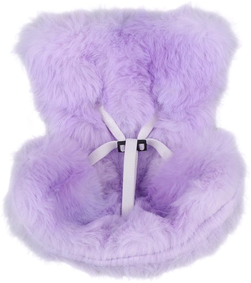 Omgoods- Poppenautostoel Pluchen Veiligheidsstoel - Poppenzitje Fiets - Ventilatieclips - Decoratie voor Voertuigen - 14,5x11cm - Inclusief Stopper