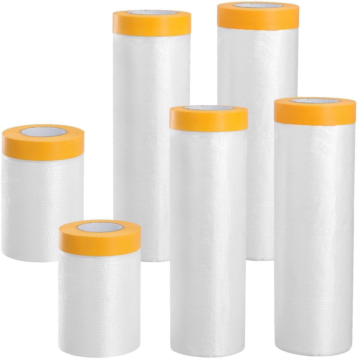 Omgoods - Set van 6 Zelfklevende Schilderfolie met Tape in Diverse Maten