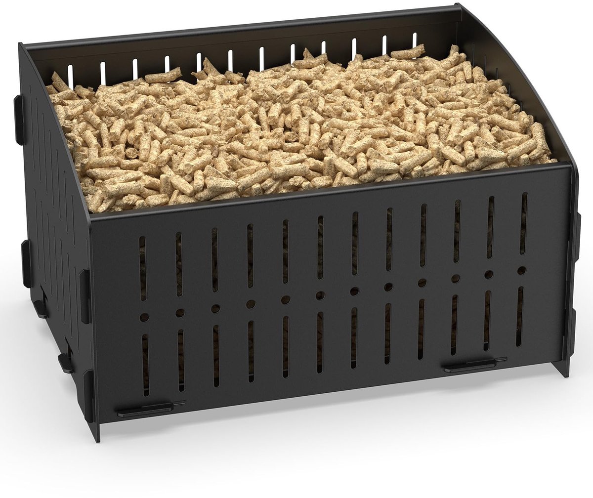 Omgoods - Pelletsmand voor Open Haard van Ijzer