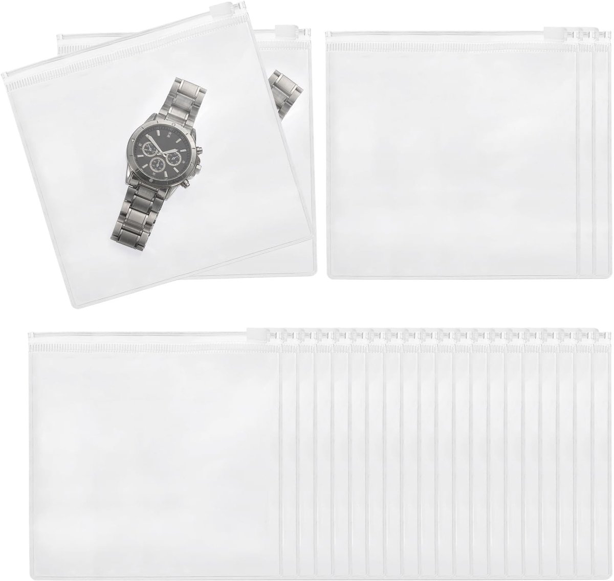 Omgoods - 25 Transparante PVC Sieraden Tassen 6 x 6 Inch
