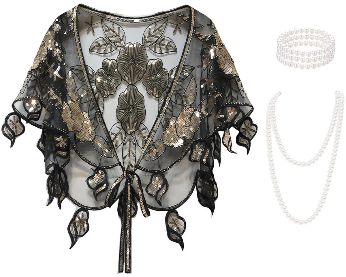 Omgoods - 1920s Scarf Wrap met Pailletten en Kralen voor Avondkleding