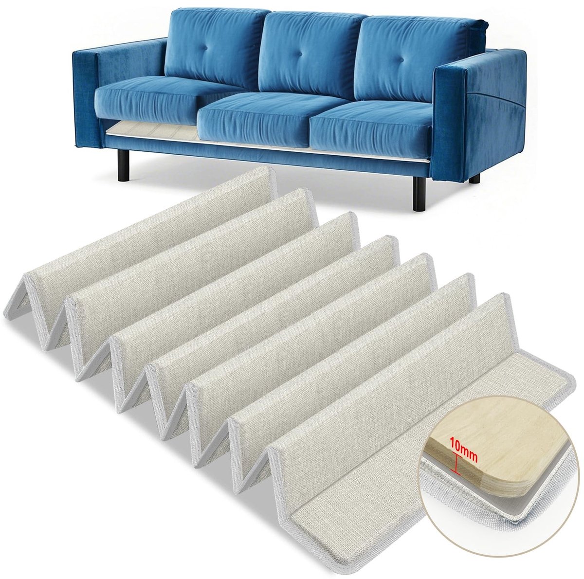 Omgoods - Sofa Support Pad 60 x 170 cm voor Diepe Zitbanken