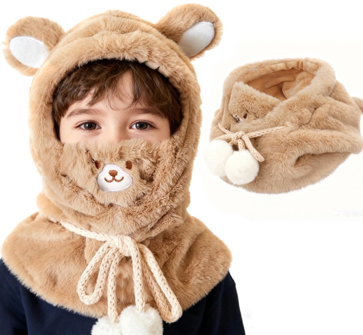 Omgoods - Kinderen Thermische Fleece Bivakmuts met Dierenprint
