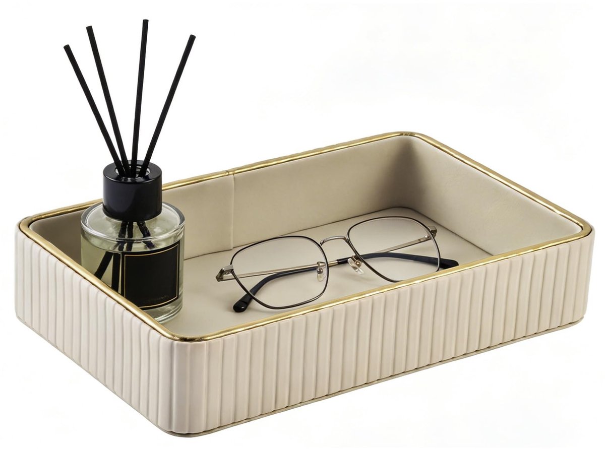 Omgoods - PU Lederen Organiser: Sleutel- en Sieradenopberging