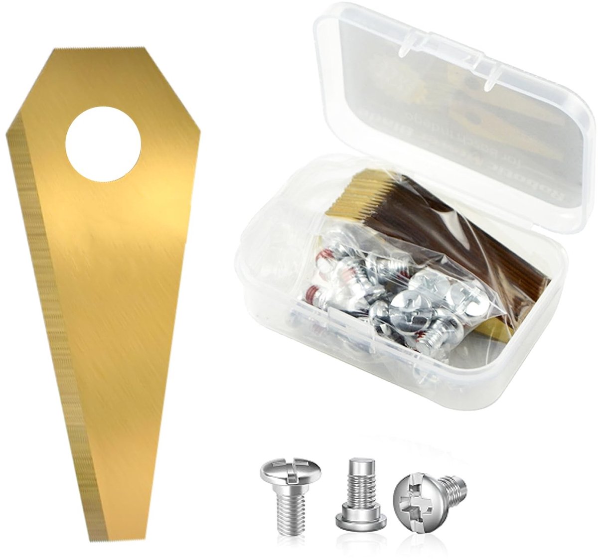 Omgoods - 18 Stuks Vervangende Blades voor Robotmaaiers, Titanium