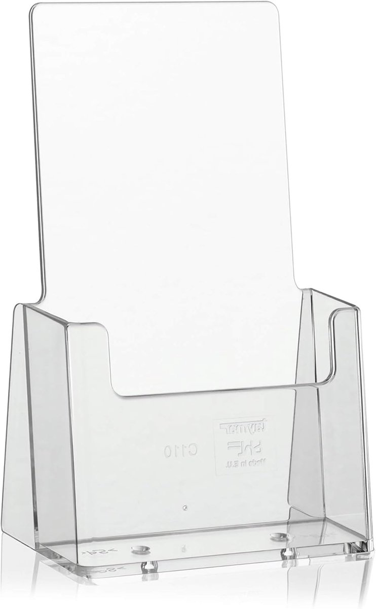 brochurehouder DL 10 stuks - transparant - polystyreen - ideaal voor presentatie - SnelShoppen